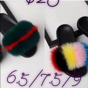 Faux Fur Slippers